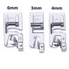 3Pcs/Set Narrow Rolled Hem Sewing Machine Presser Foot  for Household Multi-Function Sewing Machines