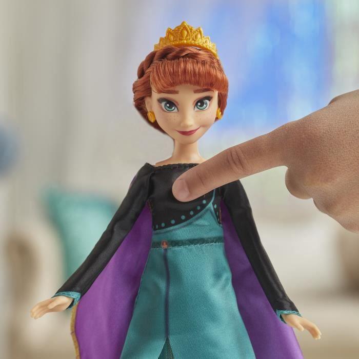 DISNEY LA REINE DES NEIGES - Poupée Anna chantante Tenue de reine - chante « Point d'avenir sans nous »