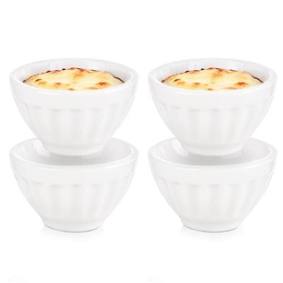 4x Ovenproof Baking Dish Bowl Small Bowl Ramekin Ceramic 40 Ml