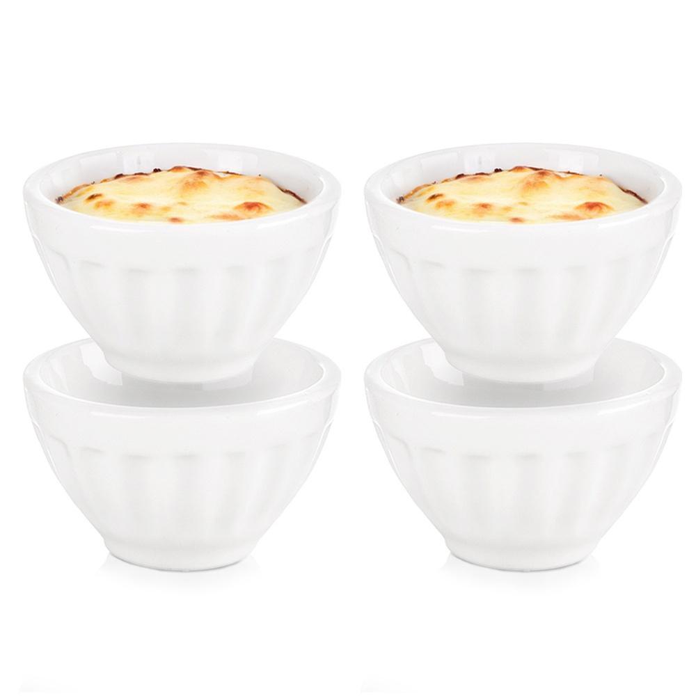 4x Naczynie Zapiekania Żaroodporne Miska Miseczka Kokilka Ceramiczna 40 ml