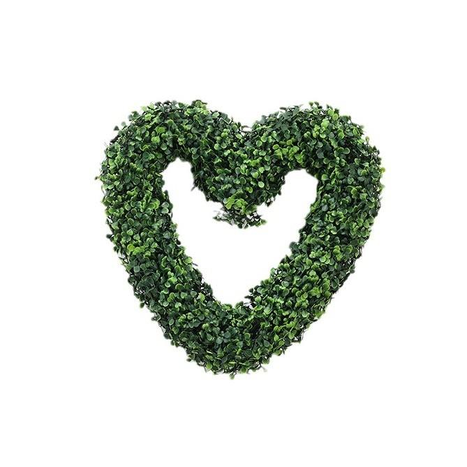 Odorata Aglatia Simulation Heart Shaped Flower Wreath Door Christmas Decoration