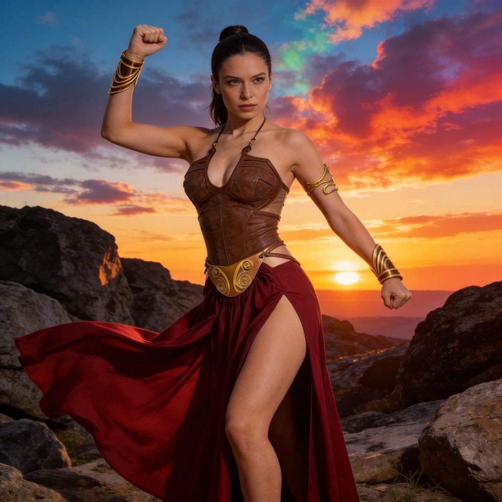 Star Wars Leia Organa Solo Cosplay Kleid Aus Satinstoff Für Anime-Conventions Und Rollenspiele