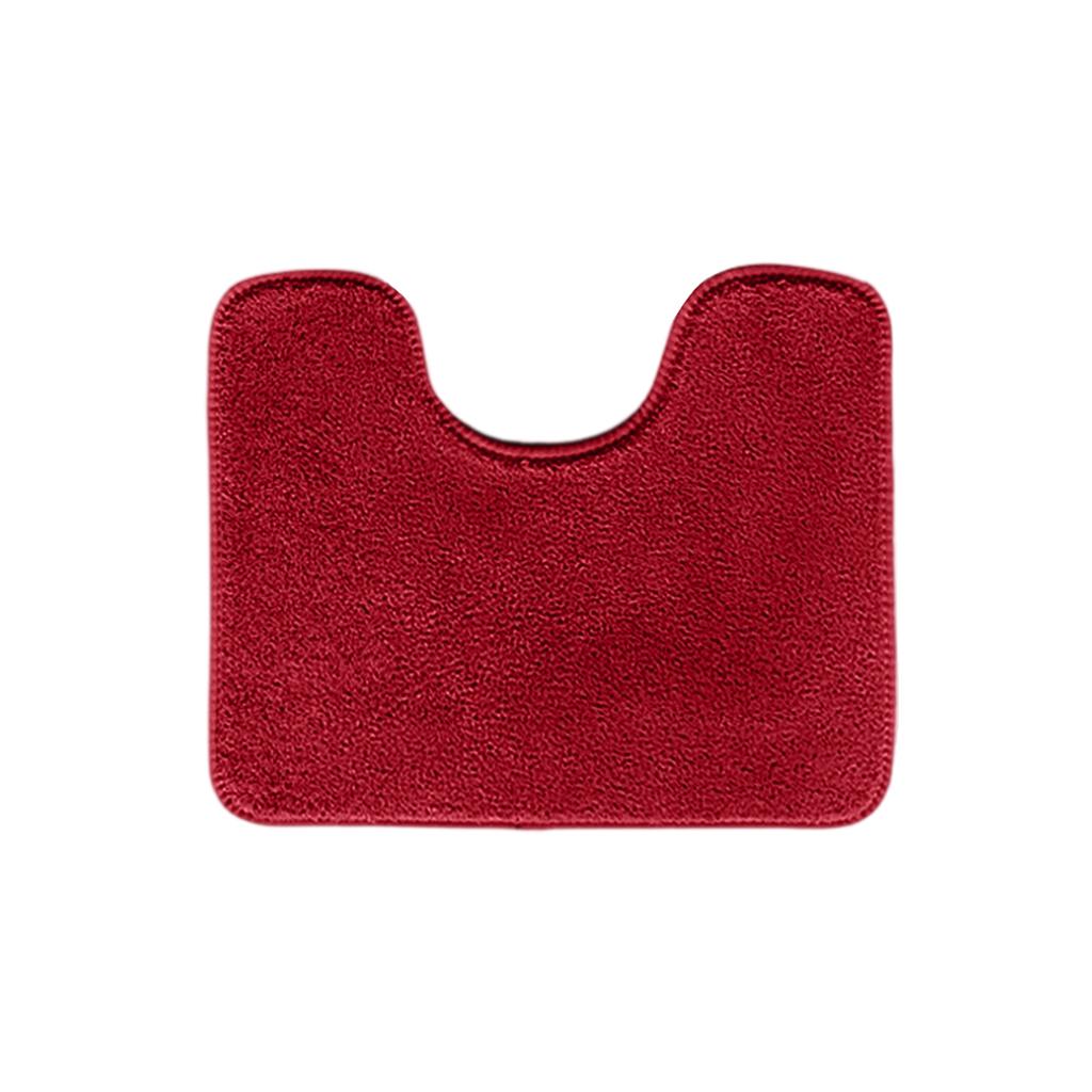 Soft U Shaped Bath Mat Absorbent Microfiber Non Slip Bathroom Rug Contour Toilet Floor Mat Plush Comfort Washable Design