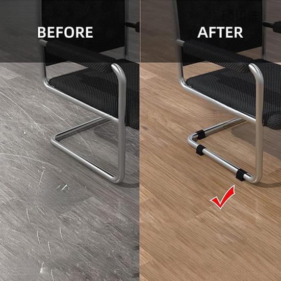 24 ks Plastové chrániče podlahy na nohy židlí ve tvaru U Krytky na nohy nábytku Snadná instalace Protiskluzové podložky na židle