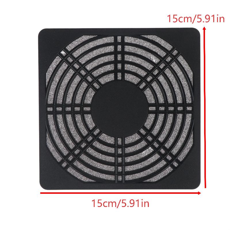60 80 90 120 150Mm Fan Dustproof Filter Dust Net Protective Net Axial Fan Dustproof Filter Grill For Computer Industrial Cooling