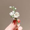Vintage Art Magnolia Brooch Korean Ins Style Pin Exquisite and Elegant Jewelry Accessories Party Birthday Daily Decoration Gift