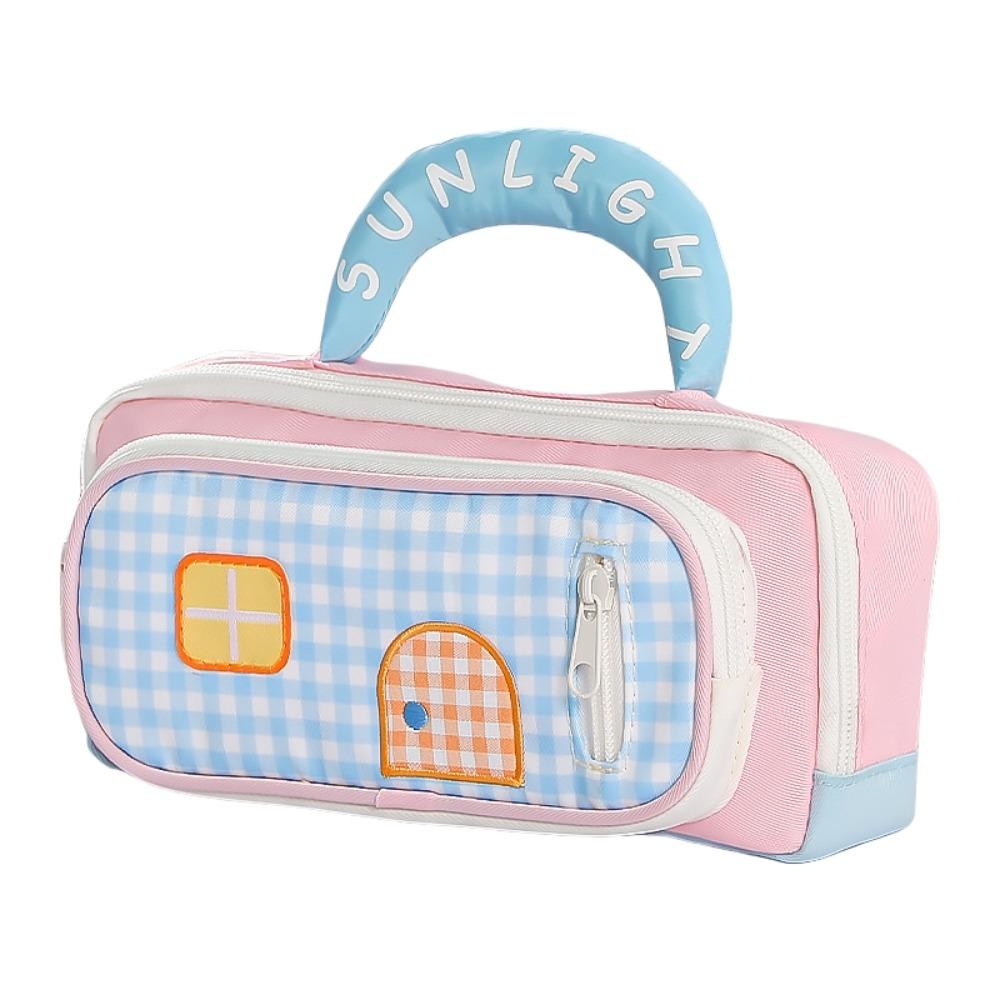 Handheld Stationery Storage Bag Cosmetics Storage Pen Pencil Case  School Office