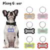 Custom Dog Tags Silica Gel Bone Nameplate Anti-Lost Personalized Collar Necklace Accessory