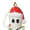 Christmas Ghost Pendant Resin 3D Ghost Hanging Ornament Mini Santa Hat
