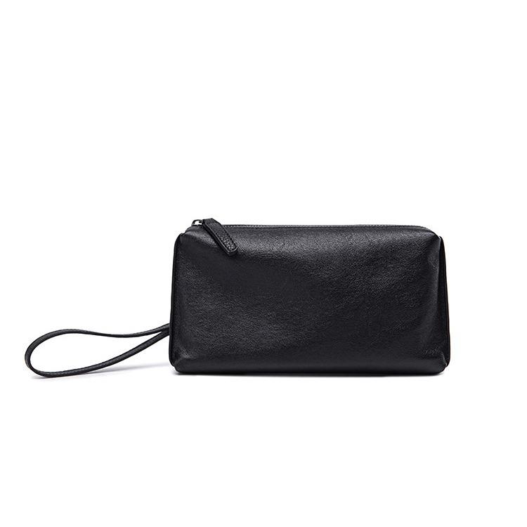 Leather Long Wallet Men's Driver's License Integrated Card Bag Genuine Men's Clutch Bag