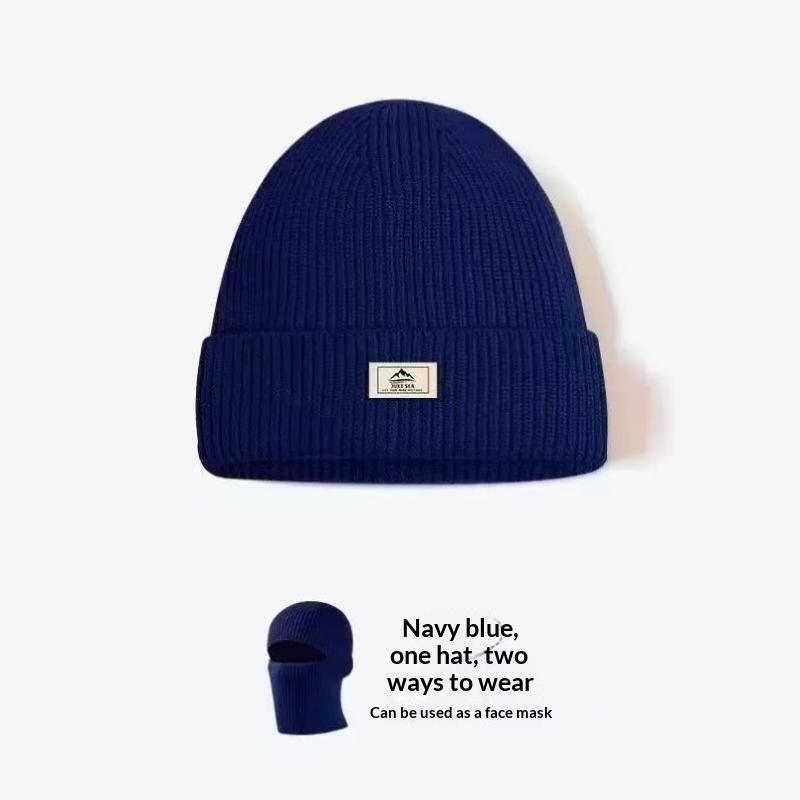 Outdoor Ski Hat Winter Thick Beanie Hat With Fleece Lined For Men Women Winter Solid Knitted Wool Skull Cap For Outdoor Use