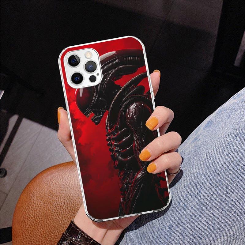 Cool A-Alien X-Xenomorph Phone Case For iPhone 17 Air 16 Pro Max 16E 15 + 14 Plus 11 12 13 Mini 7 8 SE Gift Print Cover Fundas