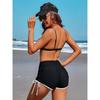 CHARMLEAKS Damen-Badeshorts mit hoher Taille, Badeshorts, Boardshorts mit Badehose