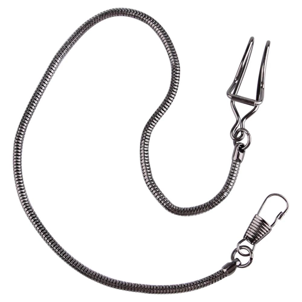 Moderne Edelstahl Mechanische Taschenuhr Kette 39cm Fob Kette für Männer oder Frauen Schmuck Zubehör Taschenuhr Kette