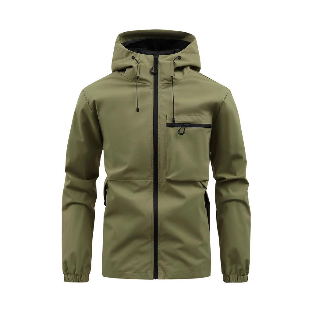 Men's Hooded Casual Waterproof Outdoor Jacket, Assault Jacket, Casual Top