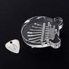 Cute Bear Shape Kalimba Acrylic Finger Pianos Transparent 8 Keys Thumb Piano with Pick Musical Instrument Gift for Girls