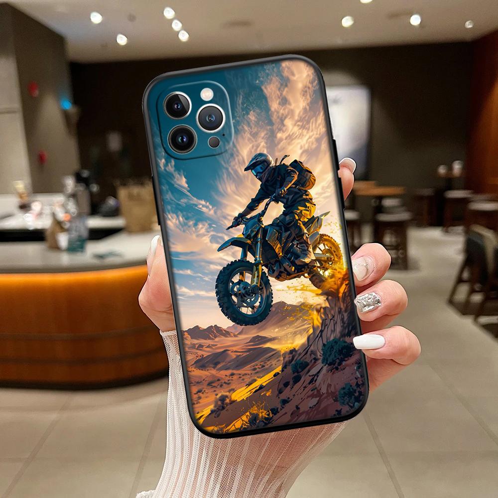 RA18 Motorcycle Racing New High-End Shell Phone Case for iPhone 16 15 14 13 12 Pro Max Plus Mini