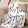 1pc Comfortable Home Print Throw Blanket, Liverpool FC Blanket For Bed and Sofa Use, Special Present For Family