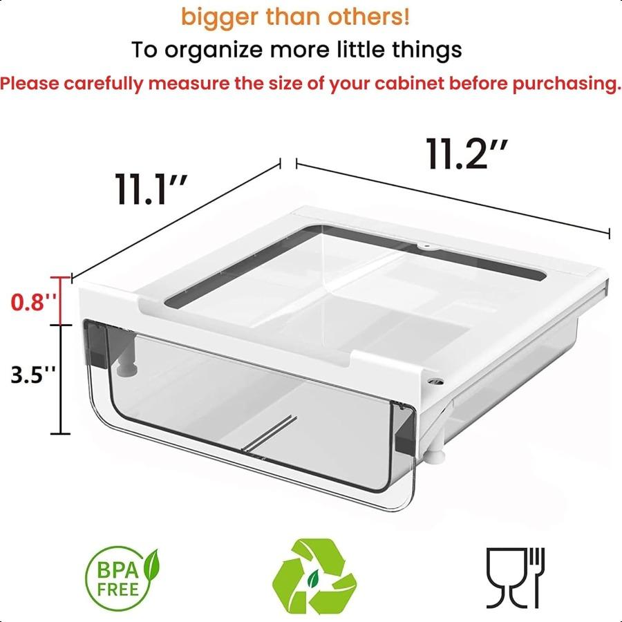 

Выдвижной ящик для хранения под полкой, выдвижная полка для специй под шкафчиком, органайзер для хранения в шкафу, простая установка, прочная корзина для шкафа United States