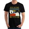 Tshirt Men Harajuku Graphic T Shirts Best Cat Dad Ever  Daddy RetroT  Lover Father Camisa Funny   Birthday