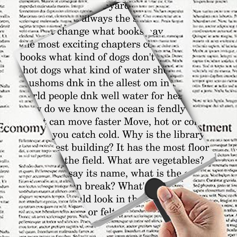 Hands-Free 3x Large Magnifier Page Full Page Glass Reading Aid Lens Magnifyings Fresnel Glass Lens Book Page Magnification