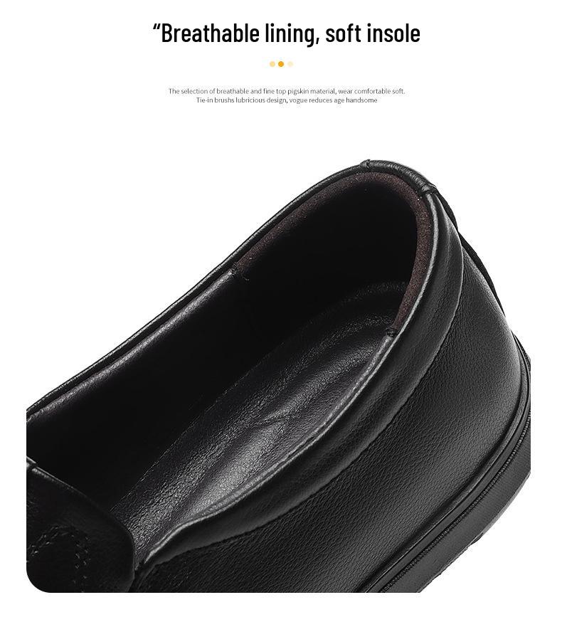 1676 Men's Low-Top Cowhide Loafers: Spring/Summer Casual Perforated Slip-On Shoes