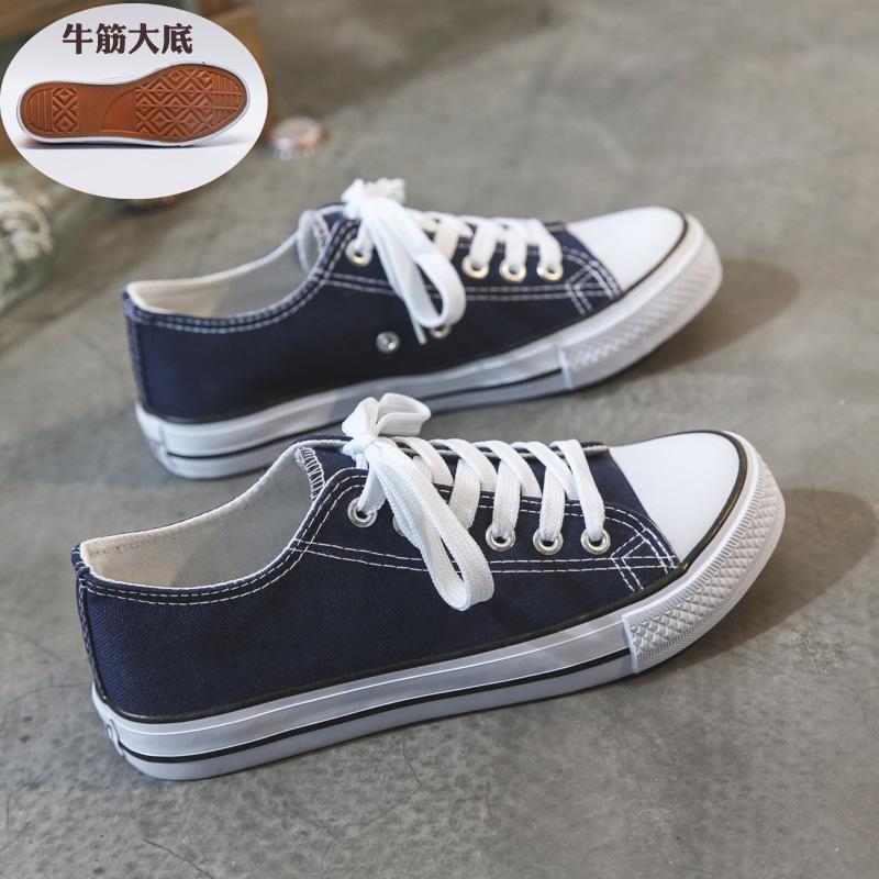 Douchuan Spring High-top Canvas Shoes Men's and Women's Trend Casual Sports Board Shoes Students Large Size White Shoes