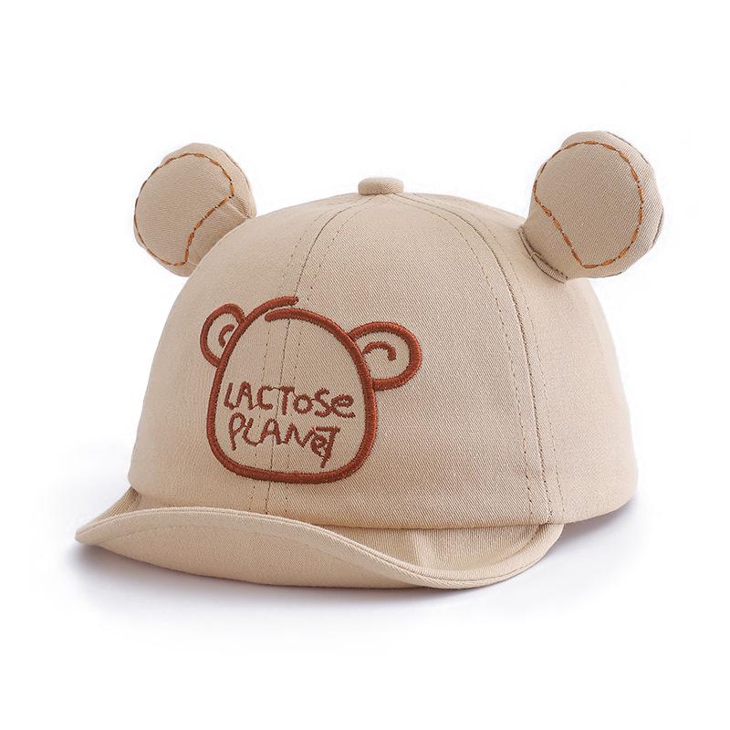 

Детская шапка весенне-осенняя тонкая милая бейсболка корейская версия мужская и женская для младенцев защита от солнца летняя бейсболка (46-50cm)