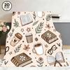 Cozy Bookish Coffee Cup Flannel Blanket, Book-Themed Modern Reading Corner Decor, 2D Flat Printing Warm Bed Cover