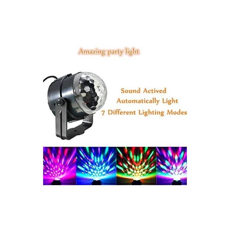 Mini Bühne Magie Disco Kugel Lampe Effekt Mit Bunt Rotierend Dj Party LED Licht Rgb