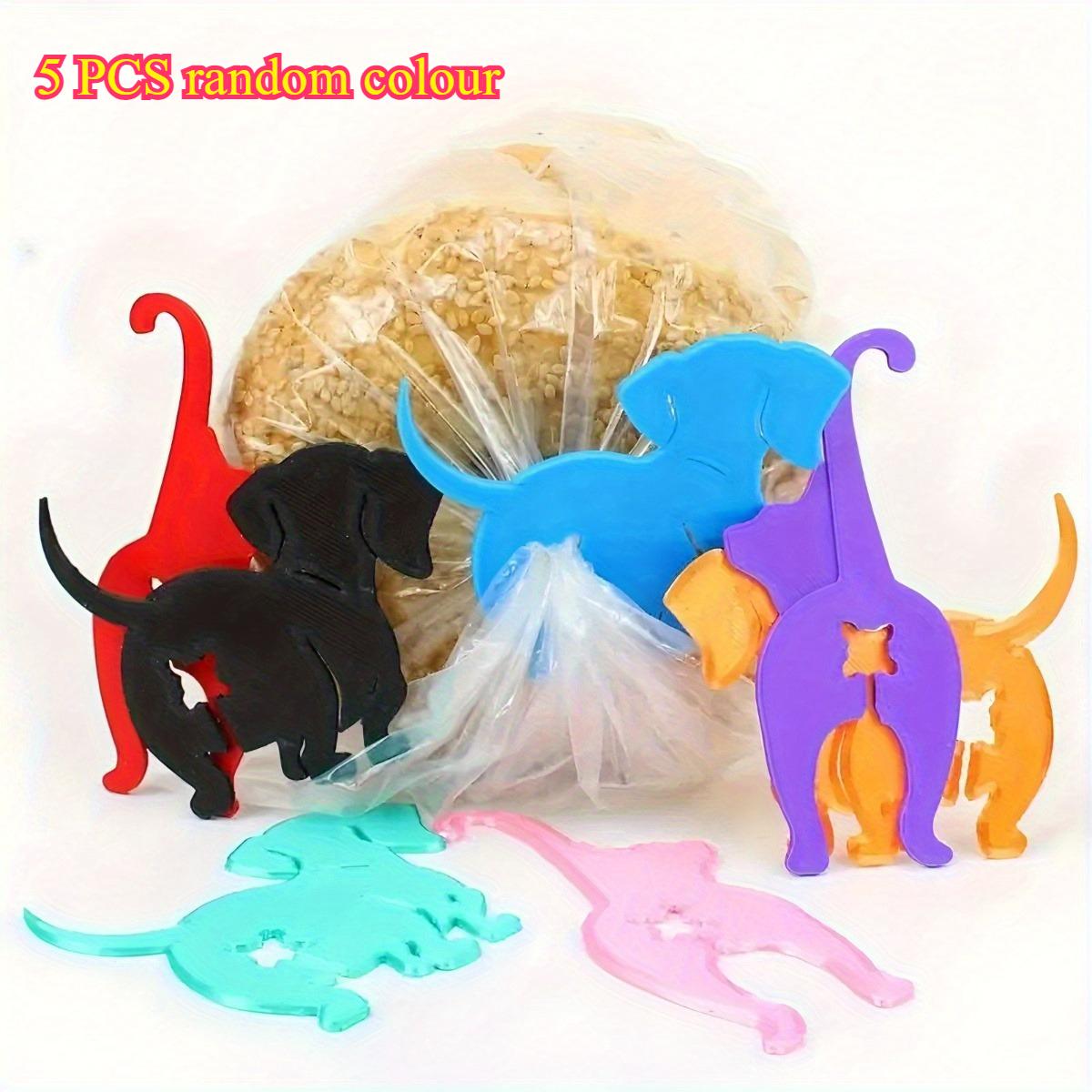 

5 reusable multi-functional sealing clips, moisture-proof and dust-proof storage bag clips, suitable for