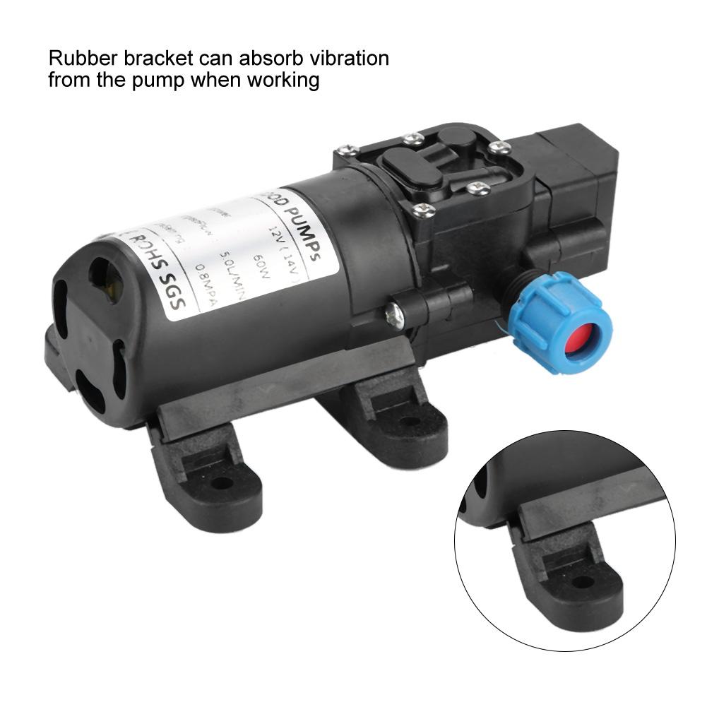 12V 60W Water Pump 5L Min Micro Diaphragm Pump for Caravan Camping Boat