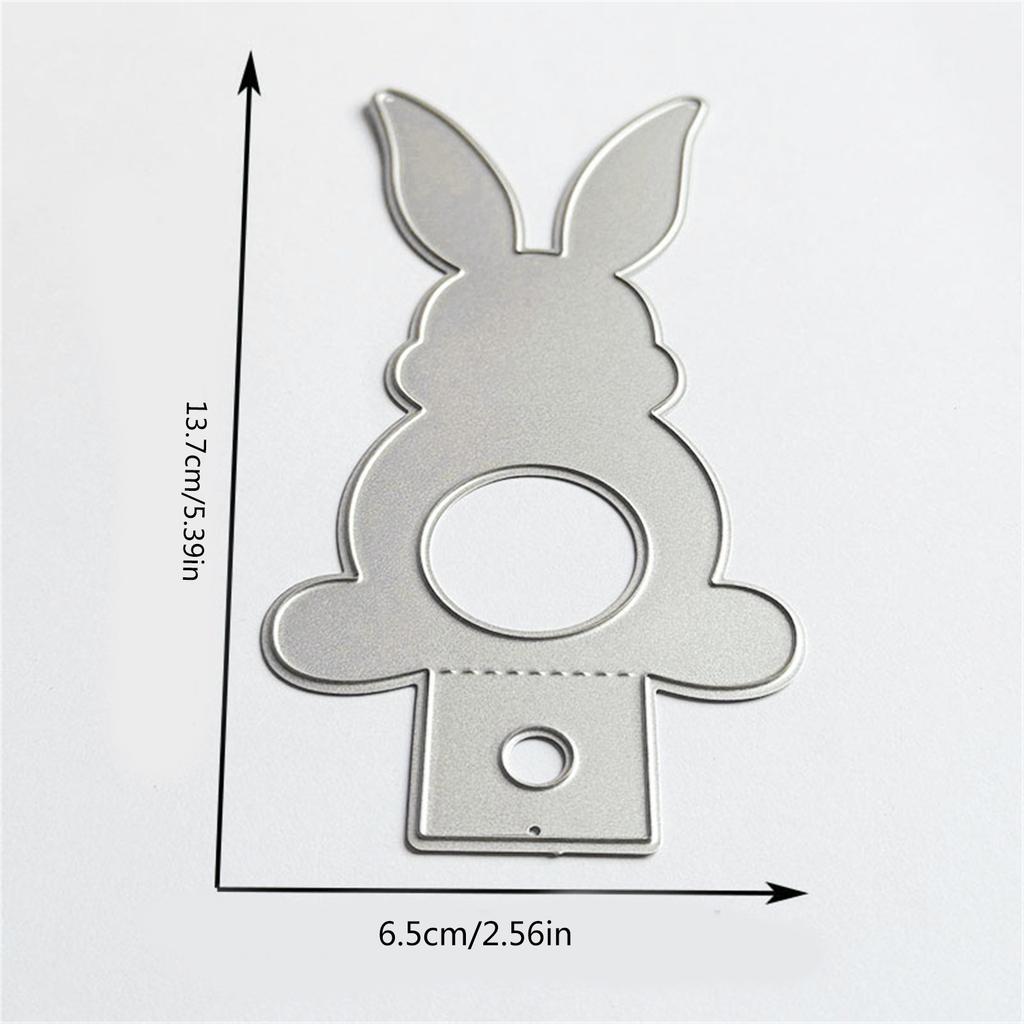 Bunnies Animal Shape Cutting Dies Carbon Steel Die Cut Templates for Card Making Scrapbooking Packaging Embellishment