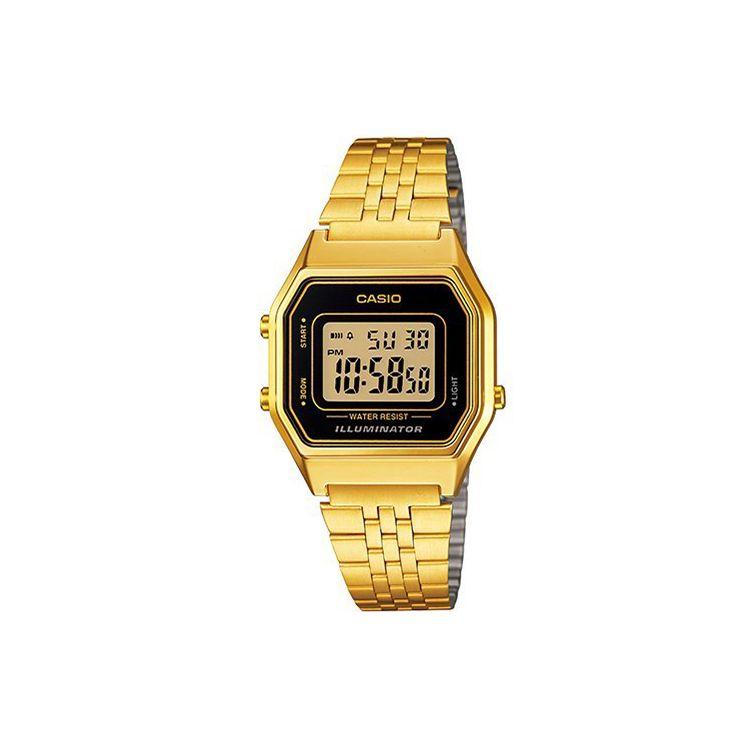 

Casio Youth Series Metal Square Standard Retro Waterproof Quartz Movement Stainless Steel Watch Men watches Black LA680WGA-1D Random Watch Box