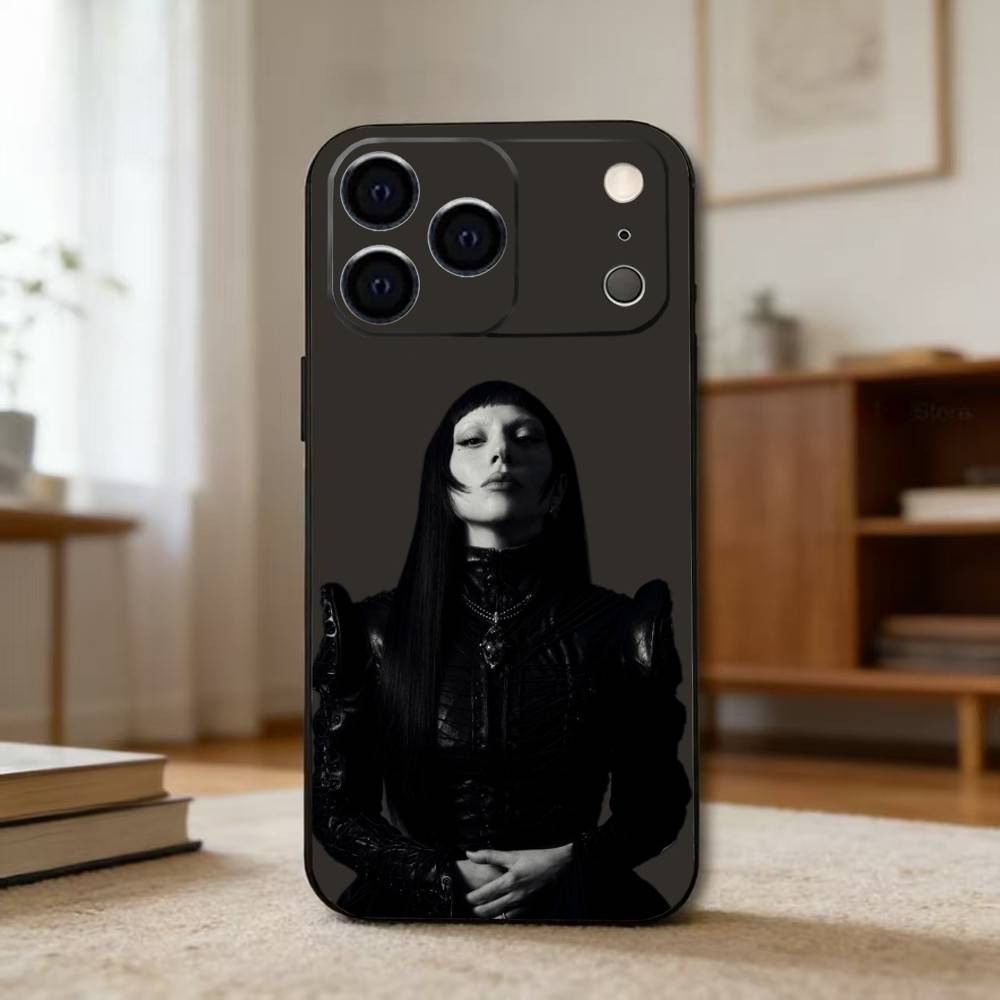 L-Lady G-Gaga Phone Case For iPhone 17,16,15,14,13,12,11 Plus,Pro Max,XS,Soft Silicone Black Cover