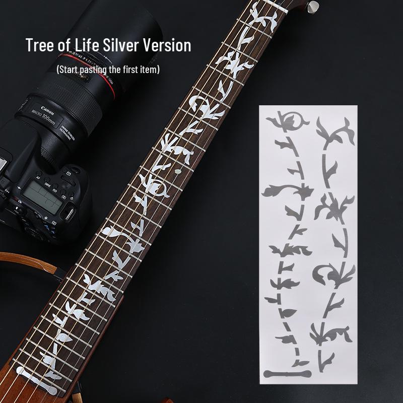 Personalized Guitar Sticker Set: Decorative Fingerboard and Panel Protectors for Acoustic and Electric Guitars.