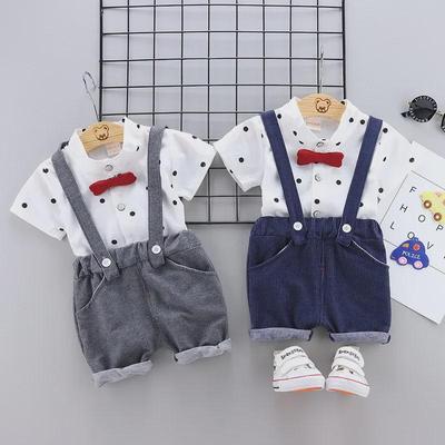 Summer Short-Sleeve Two-Piece Suit for Boys and Girls