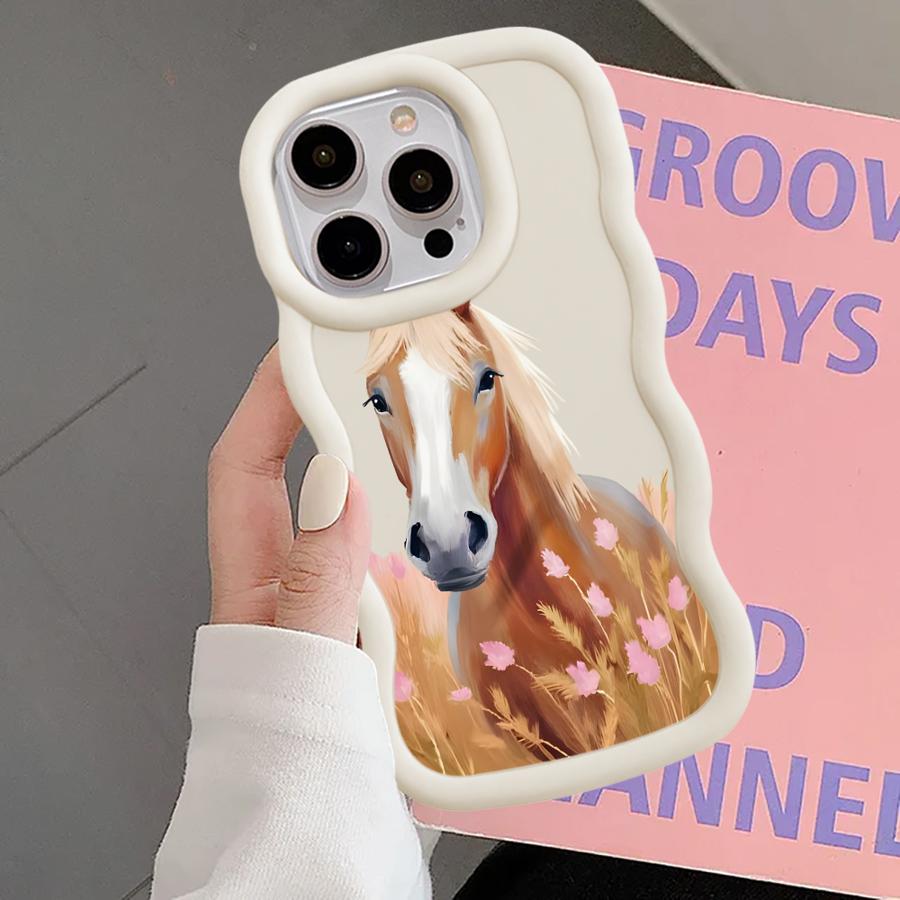 Case for iPhone XR 17 Air 16 Pro Max 8 14 11 15 Plus 12 13 Soft Phone Cover Cool Horse