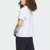 Adidas T Shirts Women's White Crew Neck Moderate Straight Fit Unisex IP7097