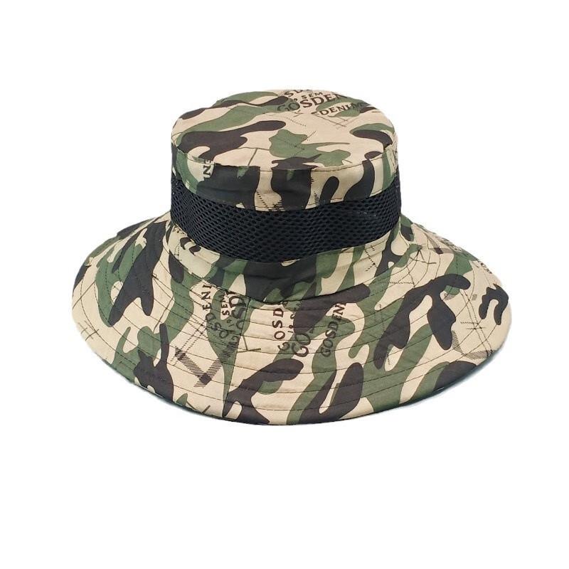 Men's Summer Wide Brim Camouflage Fishing Sun Hat