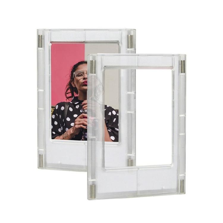 10Pcs Magnetic Display Photo Frame 3Inch Picture Holder with Magnets For Home Office Refrigerator Whiteboard Decoration