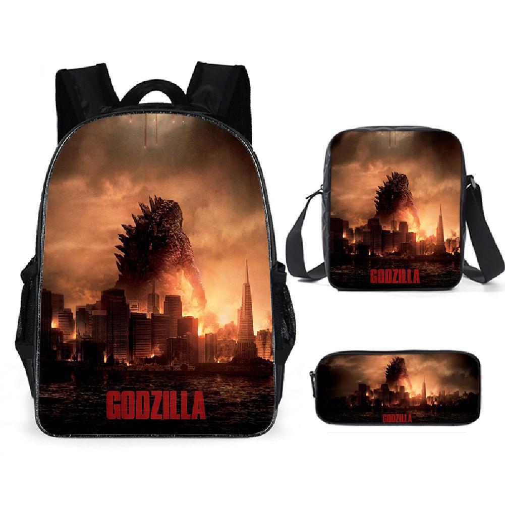 Shoulder Anime Cartoon Bag Pencil Case Kids School Pack For Daily Use