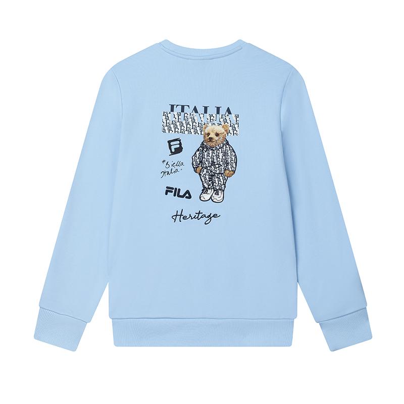 New FILA Sweatshirt Women's Bell Blue F11W448205F-LB