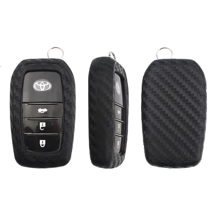 Compatible Key Fob Cover for Toyota Camry, Highlander, Corolla, Prado, Land Cruiser, Crown, Levin