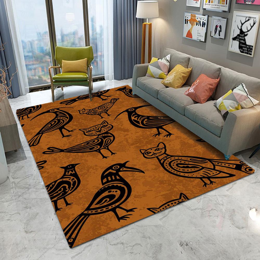 Retro Europa Stil Leopard Tiger Blumen Teppich Wohnzimmer Sofa Schlafzimmer Arbeitszimmer Küche Eingangstürmatte Rutschfest Dekor Teppich