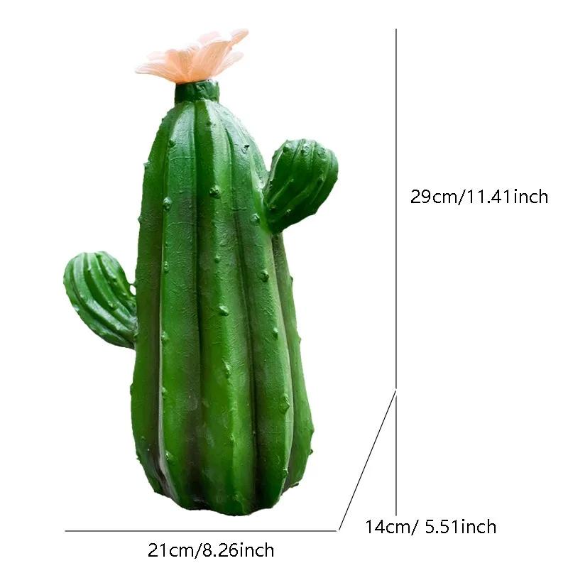 New Cactus Solar Crafts Decoration Patio Decoration Outdoor Garden Balcony Villa Home Decoration Accessories Feng Shui Figure