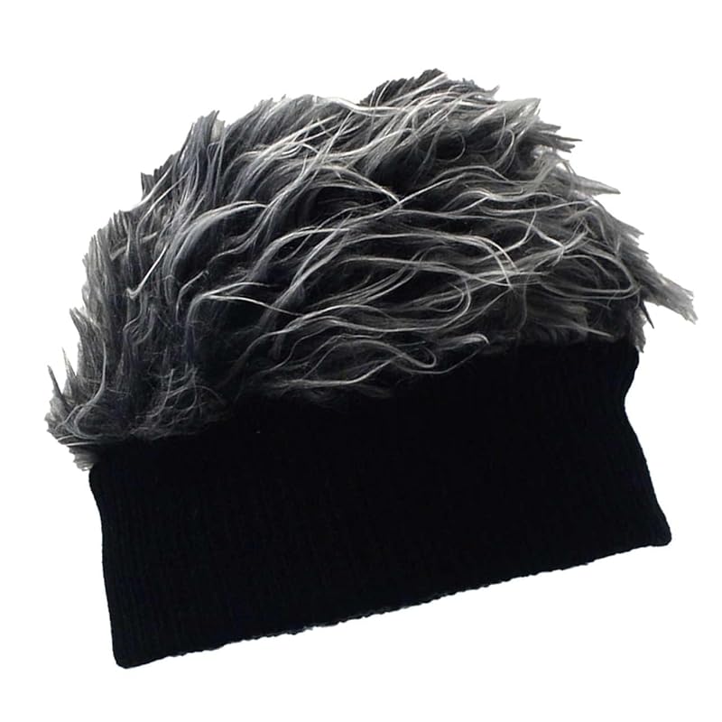 

[Buzz selection] knit hat hat fur design outdoor free size skiing men s ladies CAP958 (black)