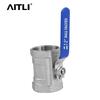 304 Stainless Steel Quick Connect Ball Valve with 316 Internal Thread, Water Pipe Valve Switch.