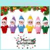 2.9in Christmas Elf Doll Ornament Lovely Kids Gift Toy Decor