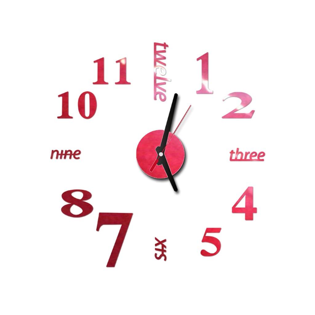 Orologio da Parete Digitale Adesivo Orologio Design Moderno Orologi Fai da Te su Muro Orologio da Cucina Soggiorno Decorazione Casa 325W